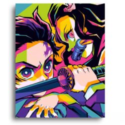 Demon Slayer: Tanjiro and Nezuko Pop Art
