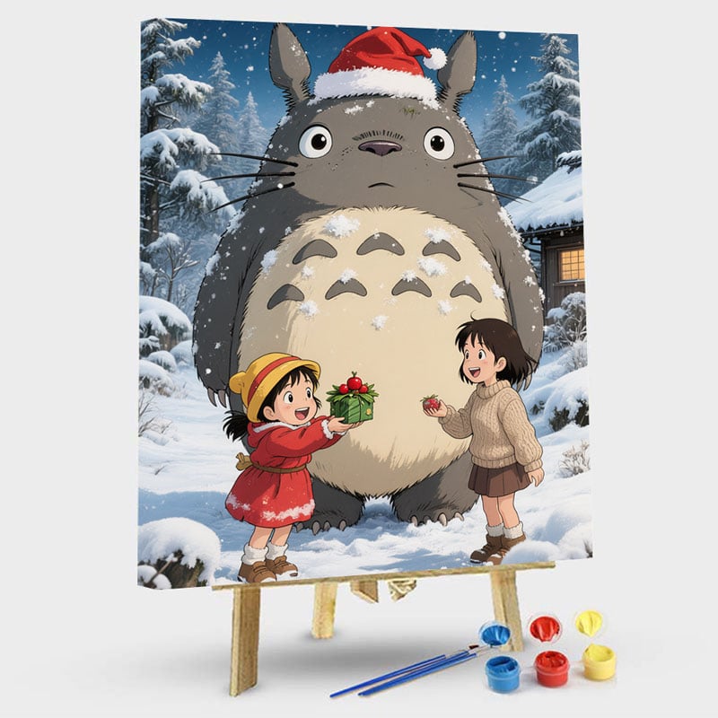 rwdpbn-christmas-017.jpg My Neighbor Totoro - Totoro, Satsuki & Mei - Gift Exchange, Snowy Night